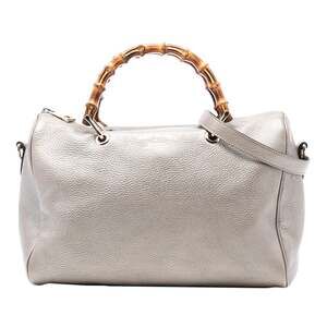 Gucci Bamboo Shopper Boston Bag Leather #245909G82B